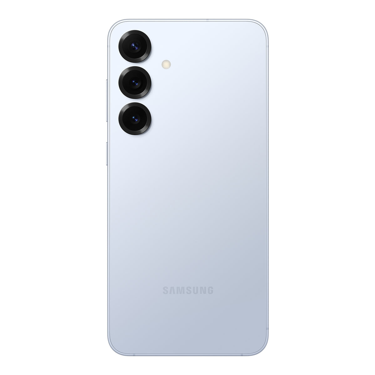 Samsung Galaxy S25+ in Icyblue, front and back