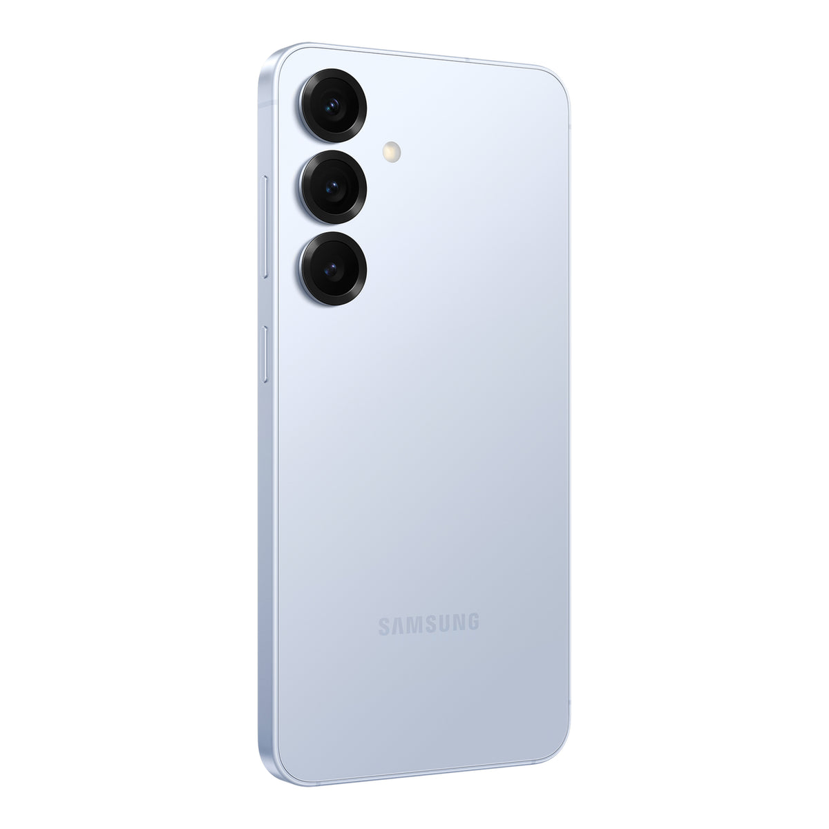 Samsung Galaxy S25 in Icyblue, back (left)