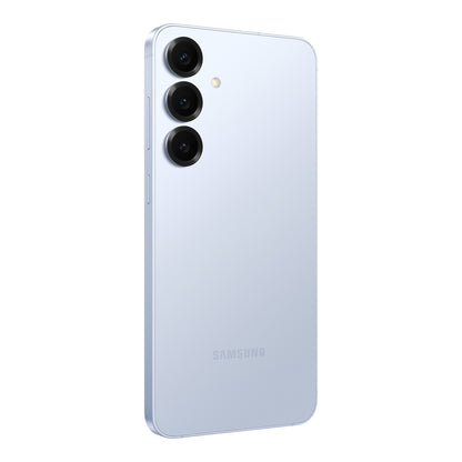 Samsung Galaxy S25+ in Icyblue, back (left)