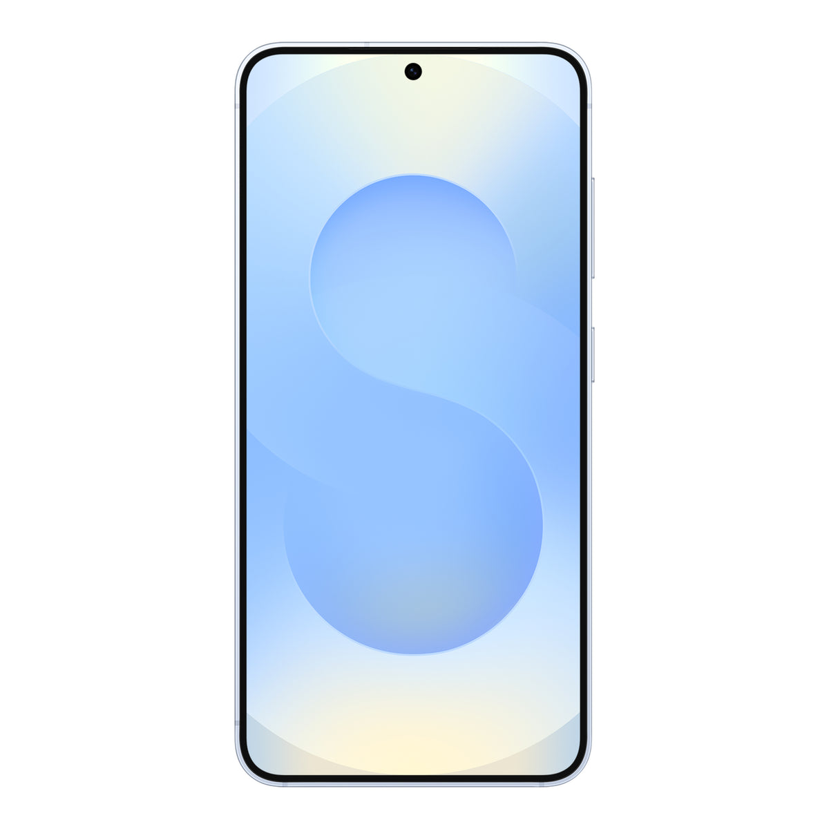 Samsung Galaxy S25 in Icyblue, front