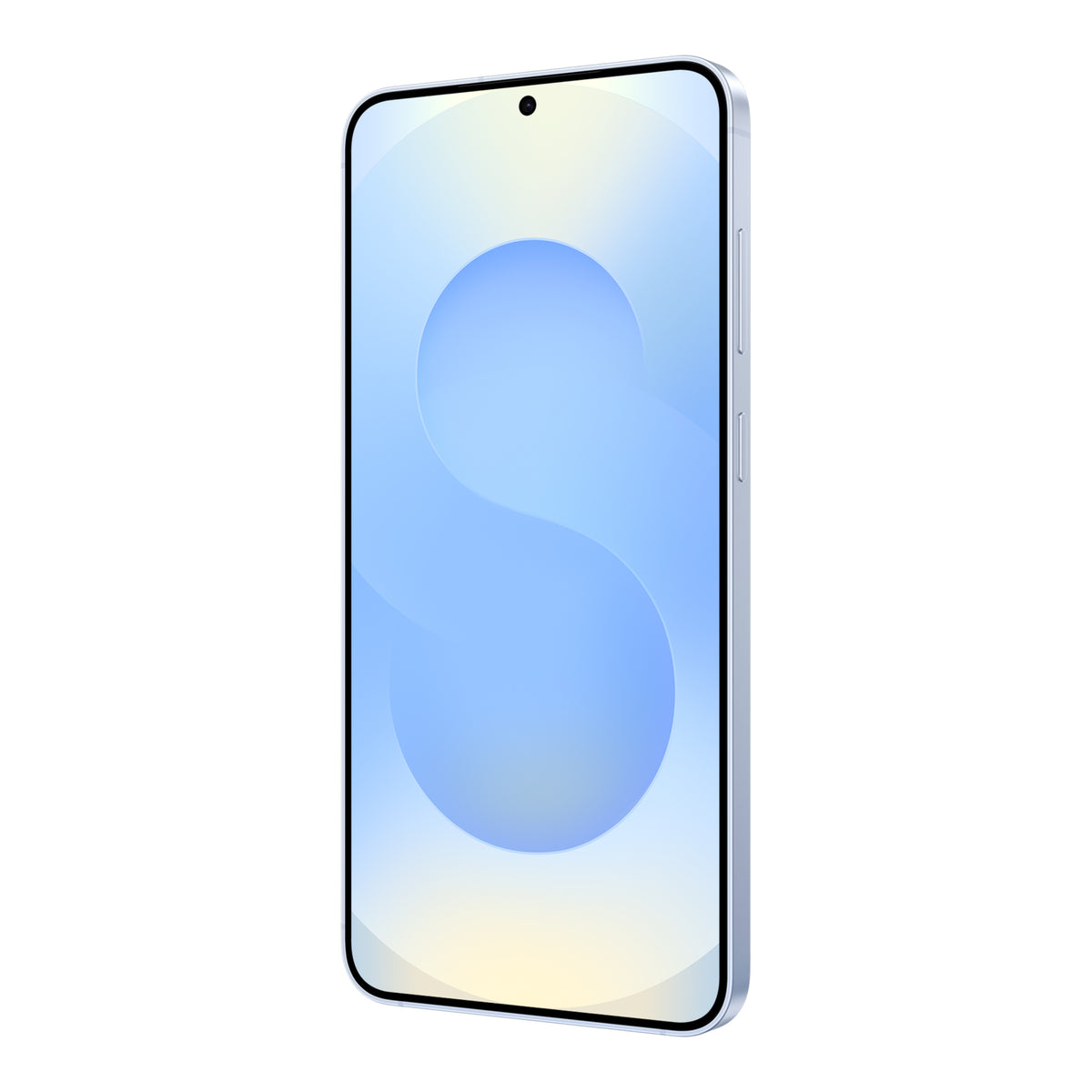Samsung Galaxy S25+ in Icyblue, front (right)