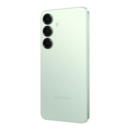 Samsung Galaxy S25 in Mint, back (right)