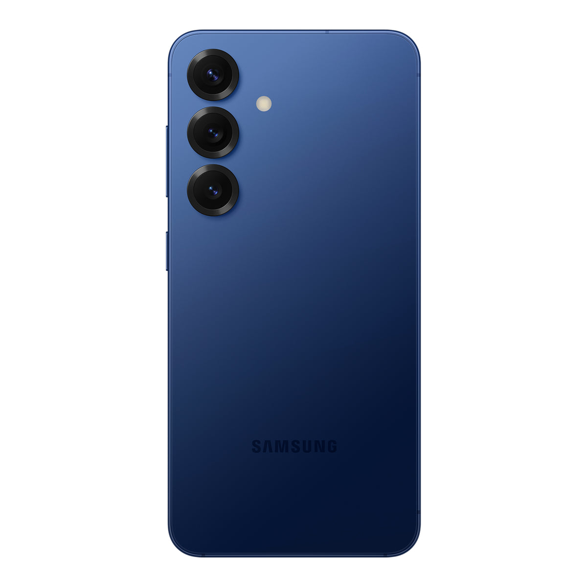 Samsung Galaxy S25 in Navy, front and back