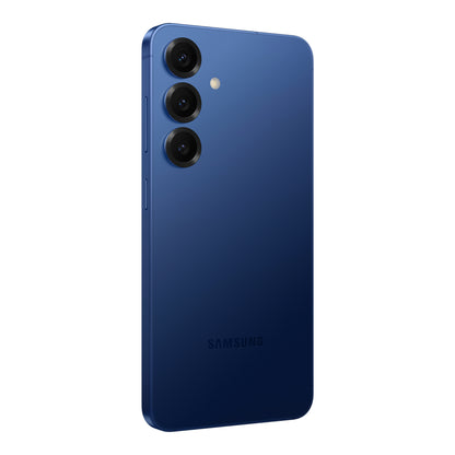 Samsung Galaxy S25 in Navy, back (left)