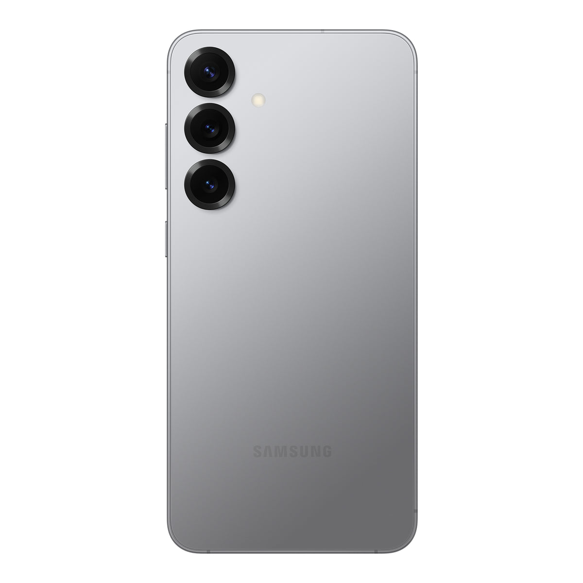Samsung Galaxy S25+ in Silver Shadow, front and back