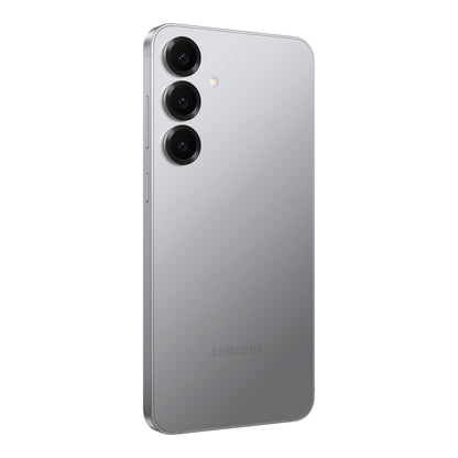 Samsung Galaxy S25+ in Silver Shadow, back (left)