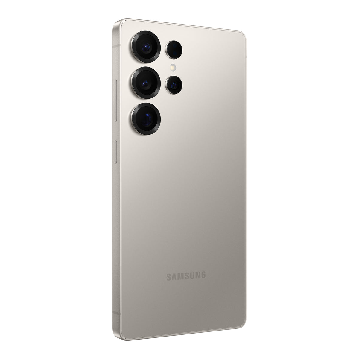 Samsung Galaxy S25 Ultra in Titanium Grey, back (left)