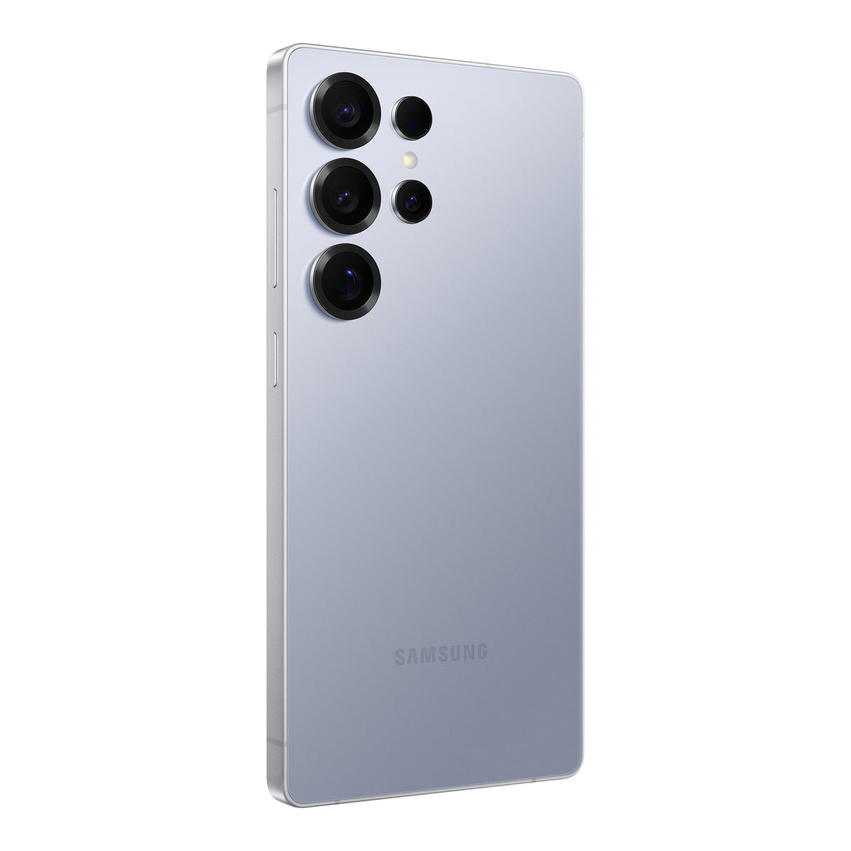 Samsung Galaxy S25 Ultra in Titanium Silverblue, back (left)
