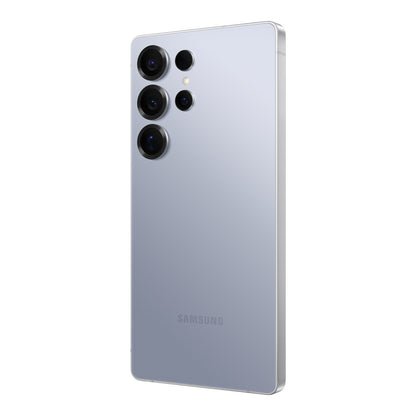 Samsung Galaxy S25 Ultra in Titanium Silverblue, back (right)