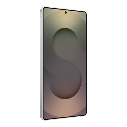 Samsung Galaxy S25 Ultra in Titanium Whitesilver, front (left)