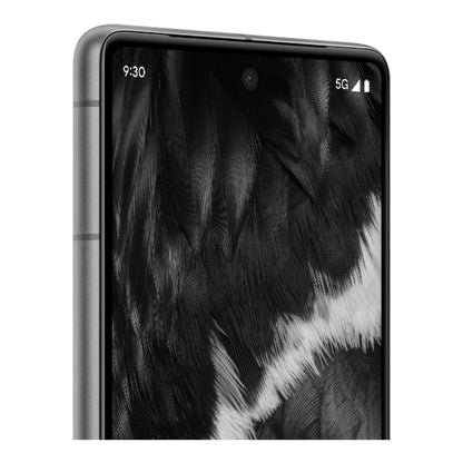 Google Pixel 7 in Obsidian, front and back