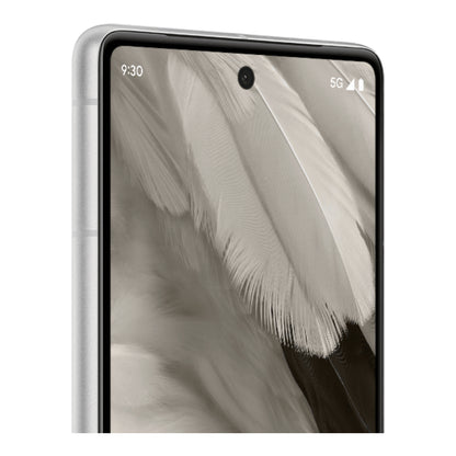Google Pixel 7 in Snow, front and back