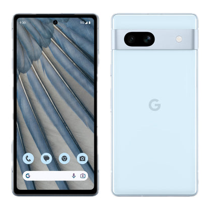 Google Pixel 7a in Sea, front and back