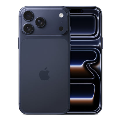 Apple iPhone 17 Pro Max in Deep Blue, product view