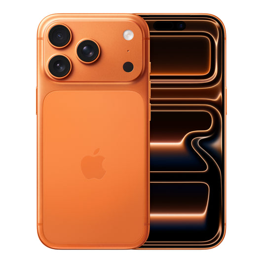 Apple iPhone 17 Pro in Cosmic Orange, product view
