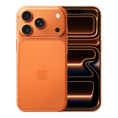Apple iPhone 17 Pro in Cosmic Orange, product view