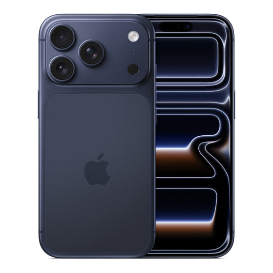 Apple iPhone 17 Pro in Deep Blue, product view