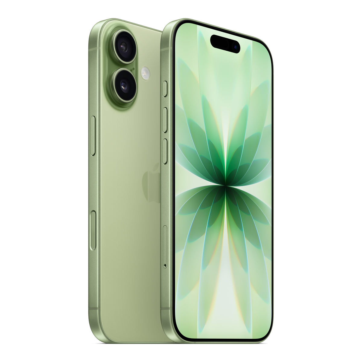 Apple iPhone 17 in Sage, product view