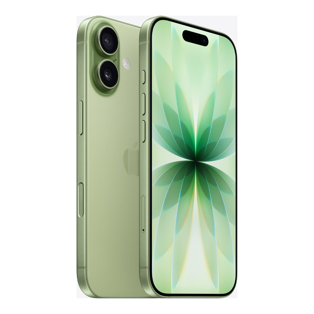 Apple iPhone 17 in Sage, product view