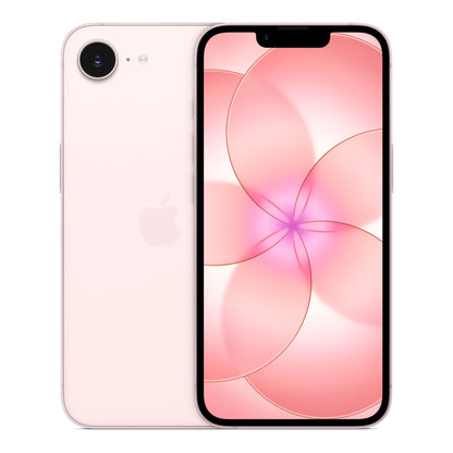 Apple iPhone 17e in Soft Pink, product view