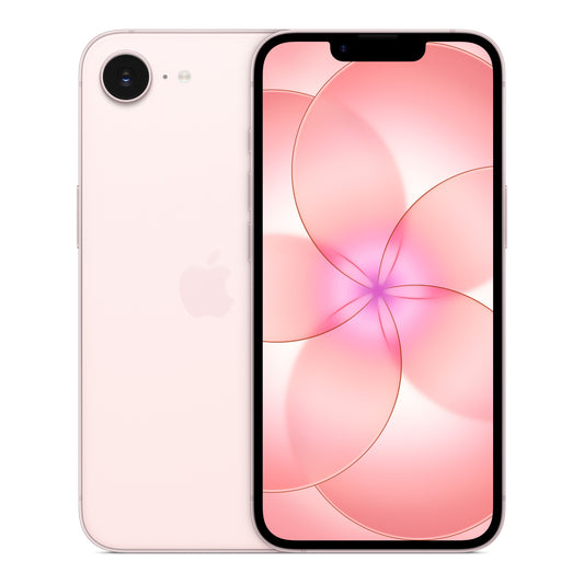 Apple iPhone 17e in Soft Pink, product view