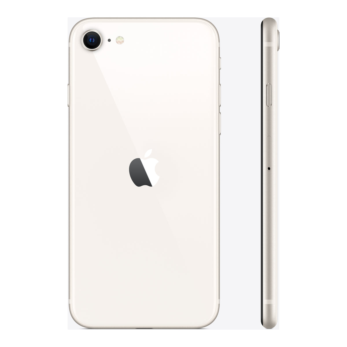 Apple iPhone SE (3rd generation) in Starlight, product view