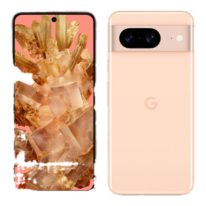 Google Pixel 8 in Rose, front and back