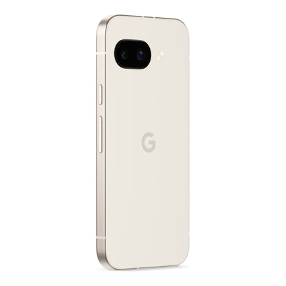 Google Pixel 9a in Porcelain, side