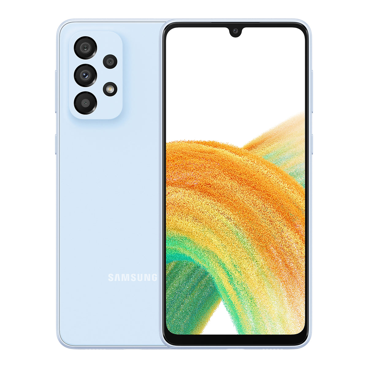 Samsung Galaxy A33 5G in Awesome Blue, front