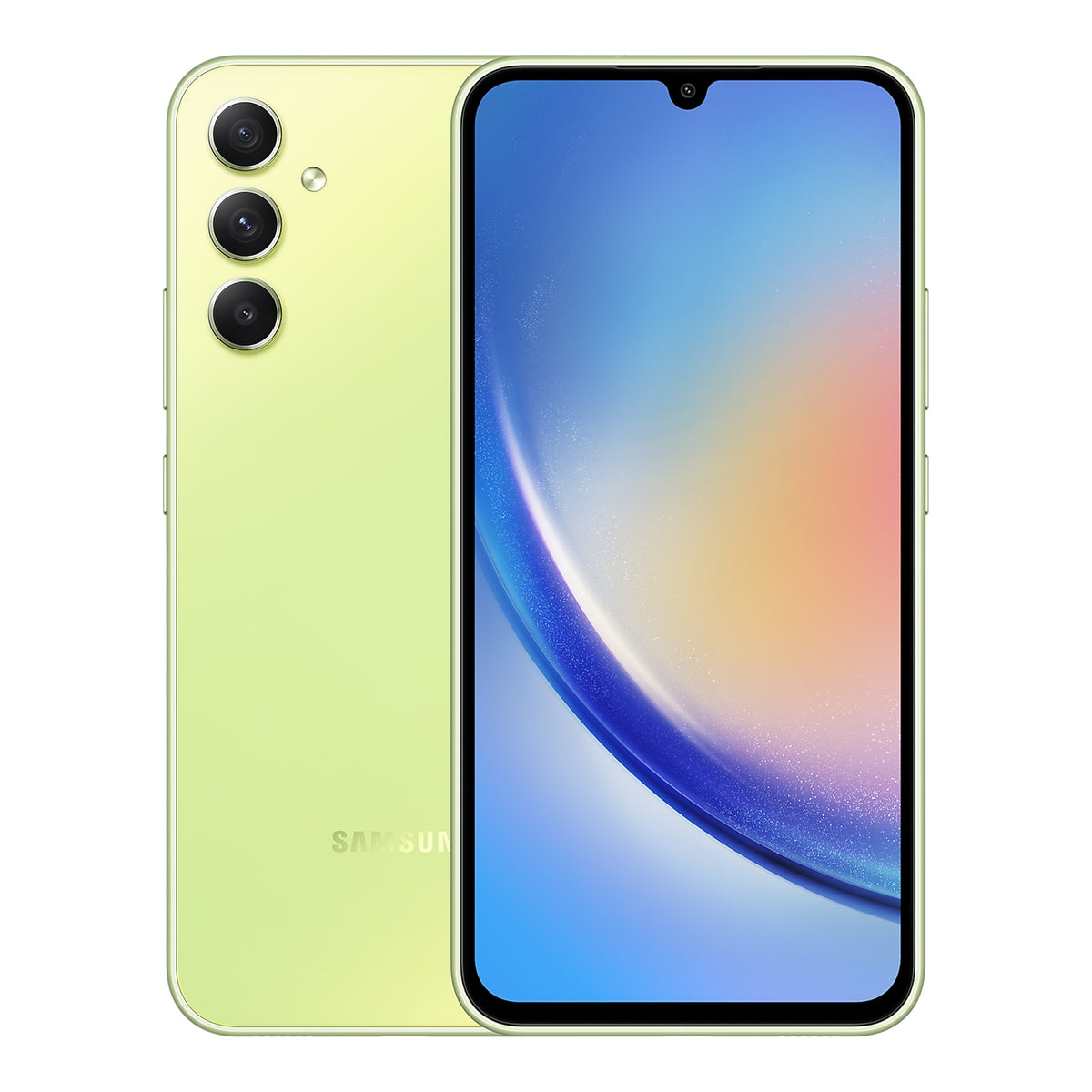 Samsung Galaxy A34 5G in Awesome Lime, front