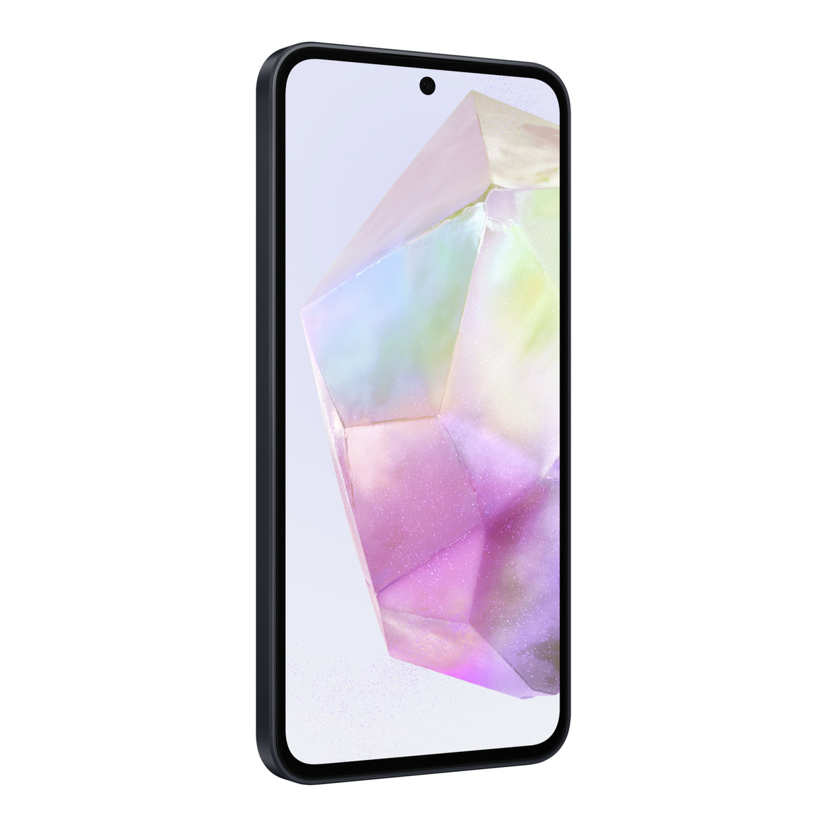 Samsung Galaxy A35 5G in Awesome Navy, front, left angle