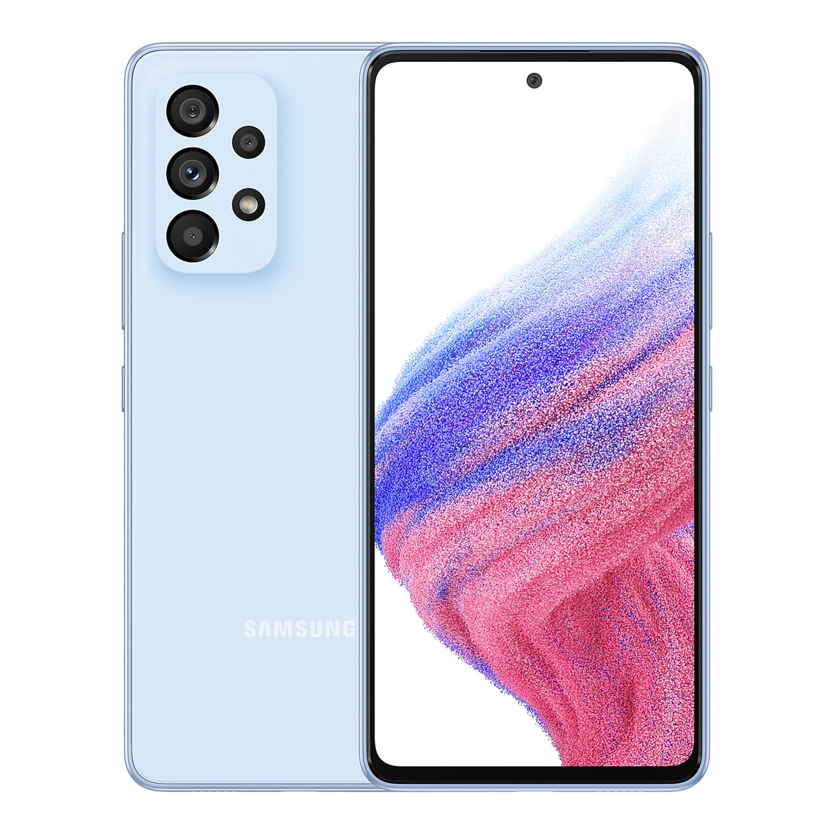 Samsung Galaxy A53 5G in Awesome Blue, front