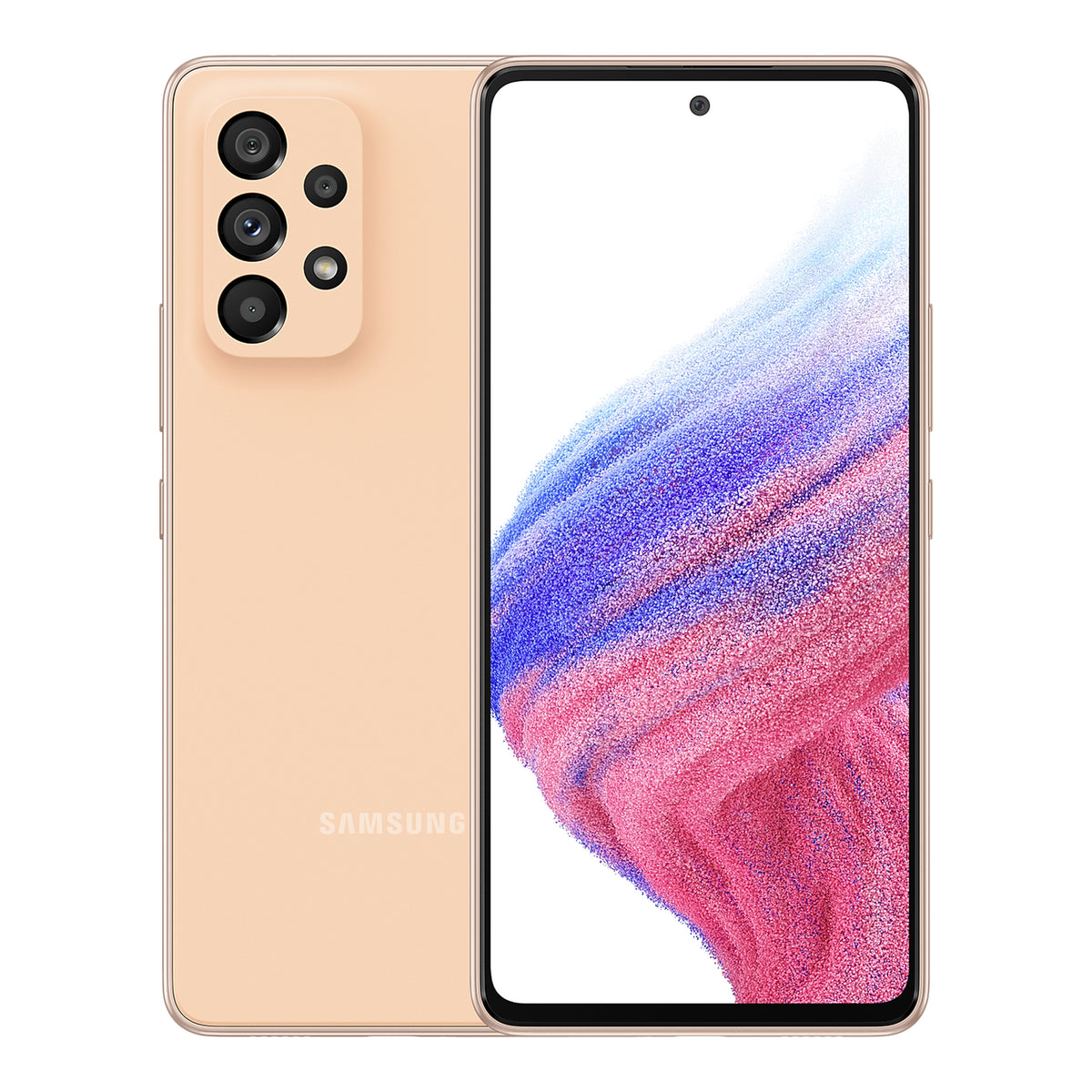 Samsung Galaxy A53 5G in Awesome Peach, front