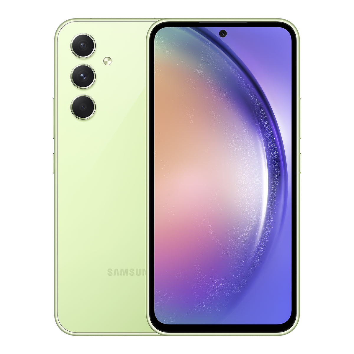 Samsung Galaxy A54 5G in Awesome Lime, front