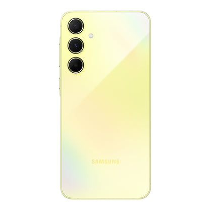 Samsung Galaxy A55 5G in Awesome Lemon, back