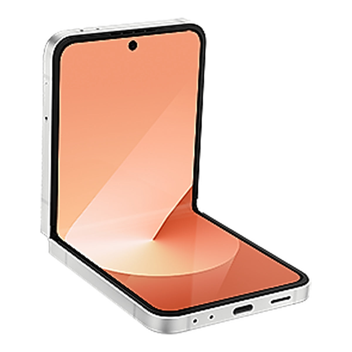 Samsung Galaxy Z Flip6 in Peach, product view