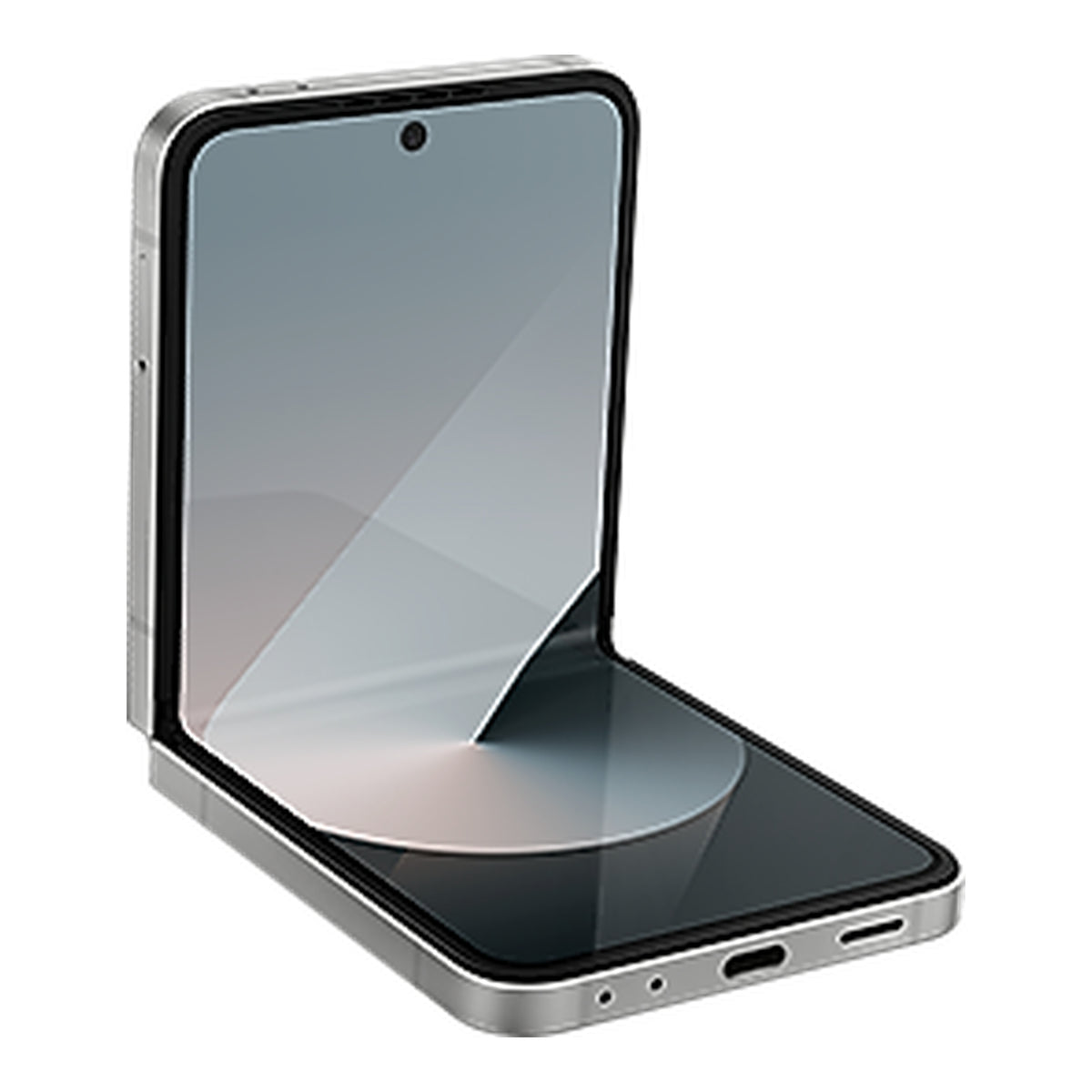 Samsung Galaxy Z Flip6 in Silver Shadow, product view