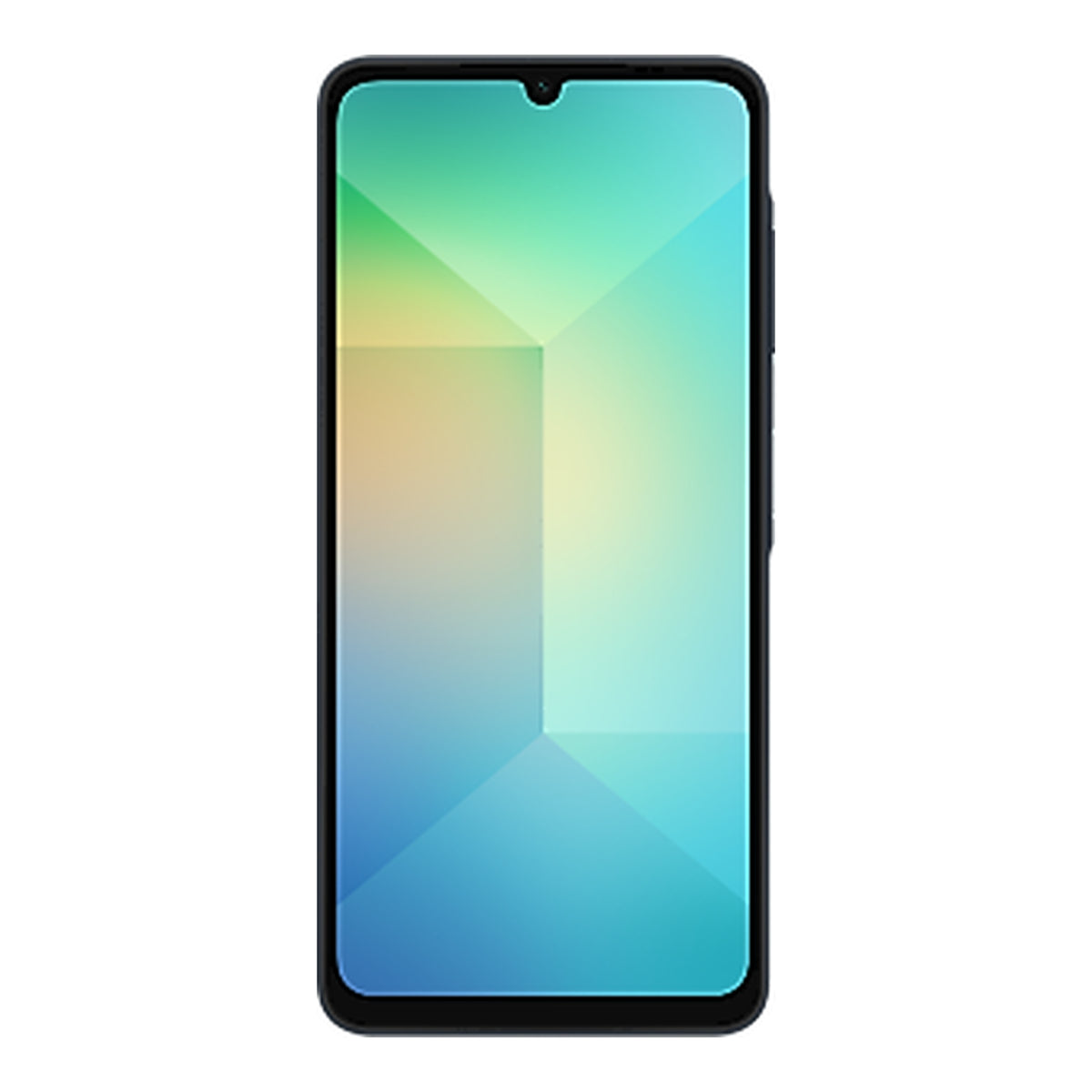Samsung Galaxy A06 in Black, front and back