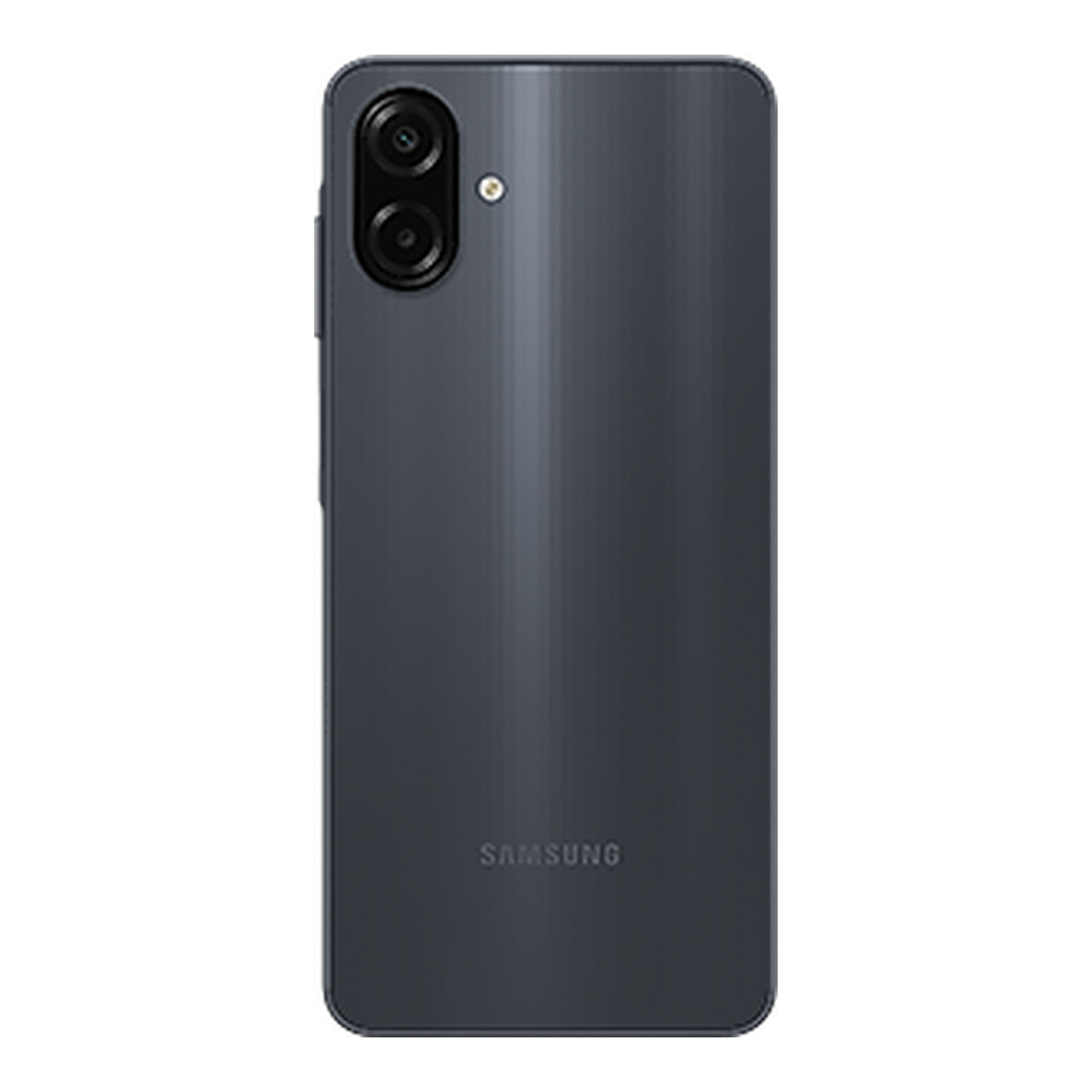 Samsung Galaxy A07 in Black, front and back