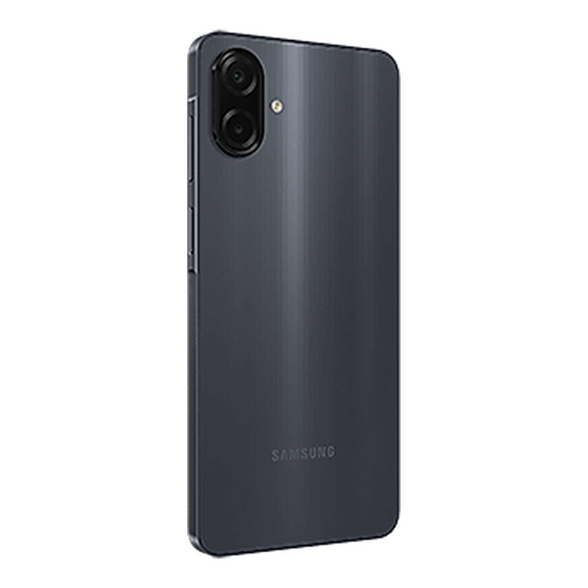 Samsung Galaxy A07 in Black, front and back