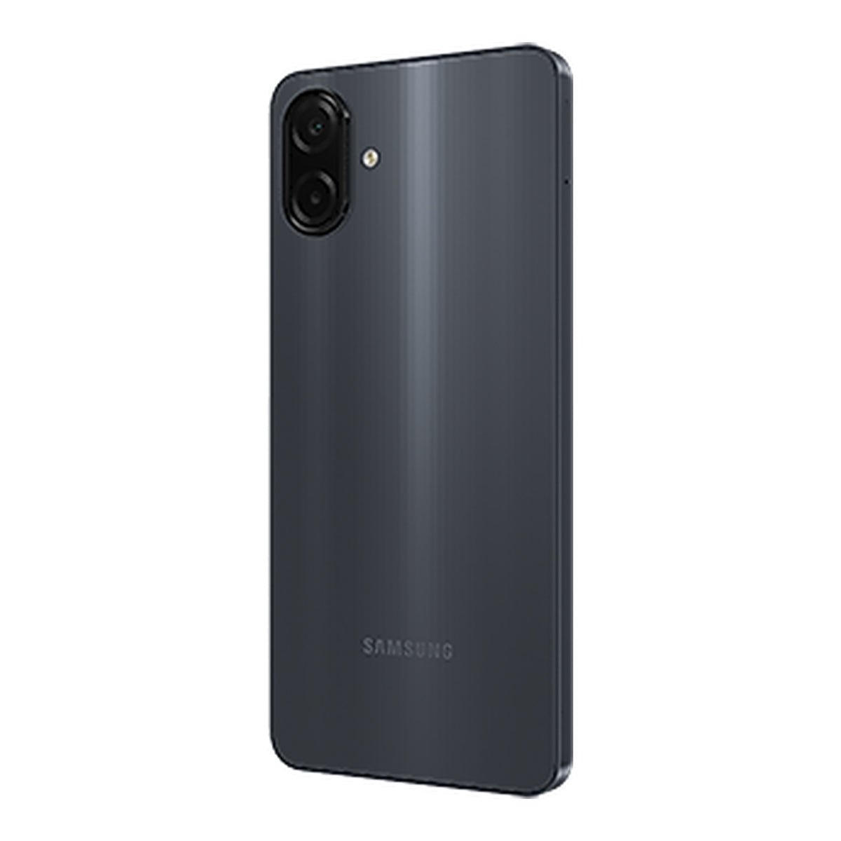Samsung Galaxy A07 in Black, front and back