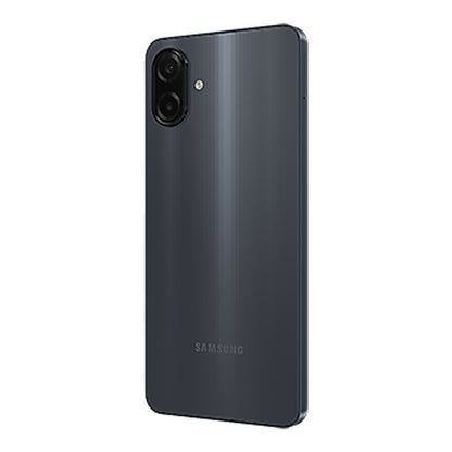 Samsung Galaxy A07 in Black, front and back