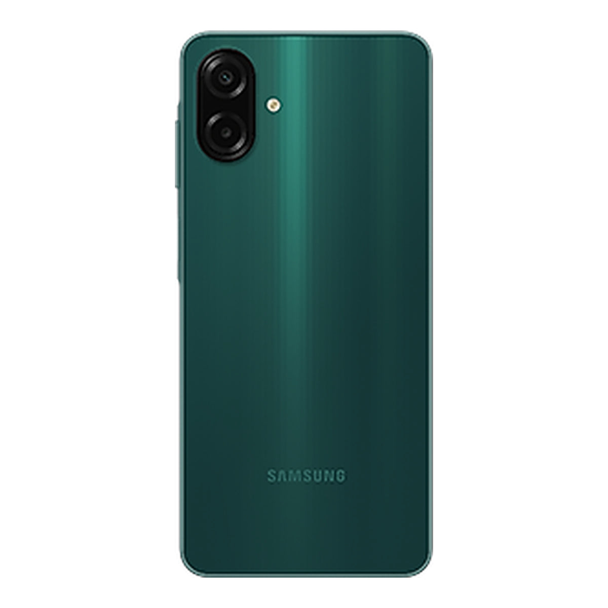 Samsung Galaxy A07s in Green, front and back