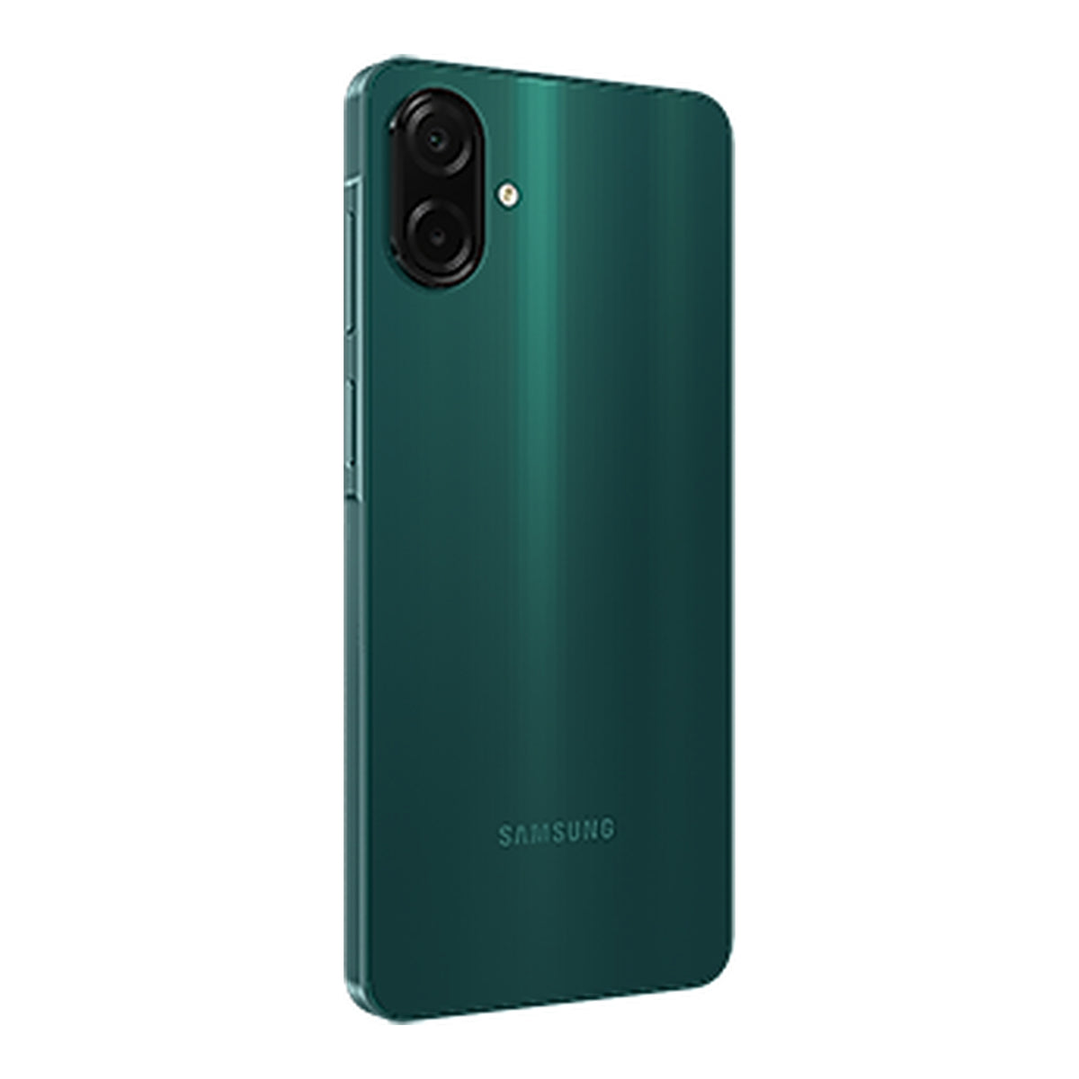 Samsung Galaxy A07s in Green, front and back