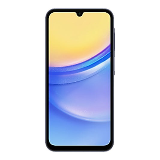 Samsung Galaxy A15 5G in Blue Black, front and back