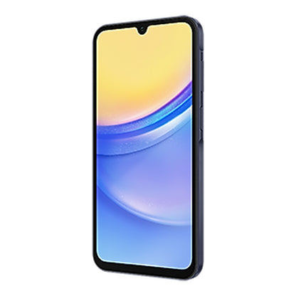 Samsung Galaxy A15 5G in Blue Black, front and back