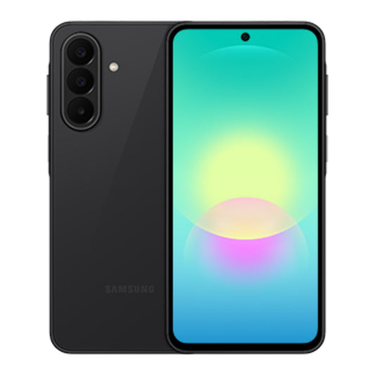 Samsung Galaxy A27 5G 128GB Black in Black, front and back view