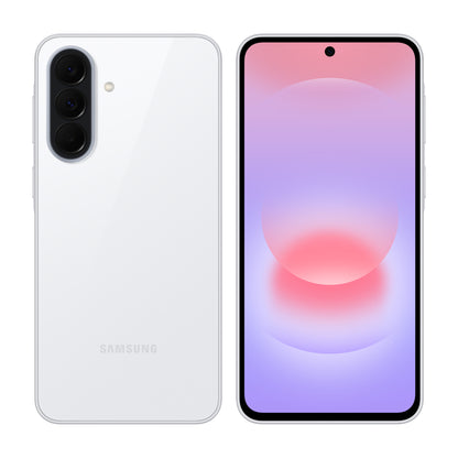 Samsung Galaxy A37 5G 128GB in White, front and back view