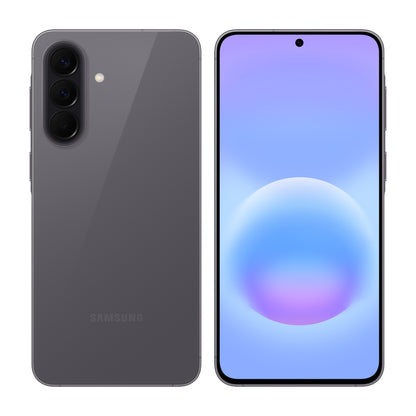 Samsung Galaxy A57 5G 256GB in Awesome Grey, front and back view