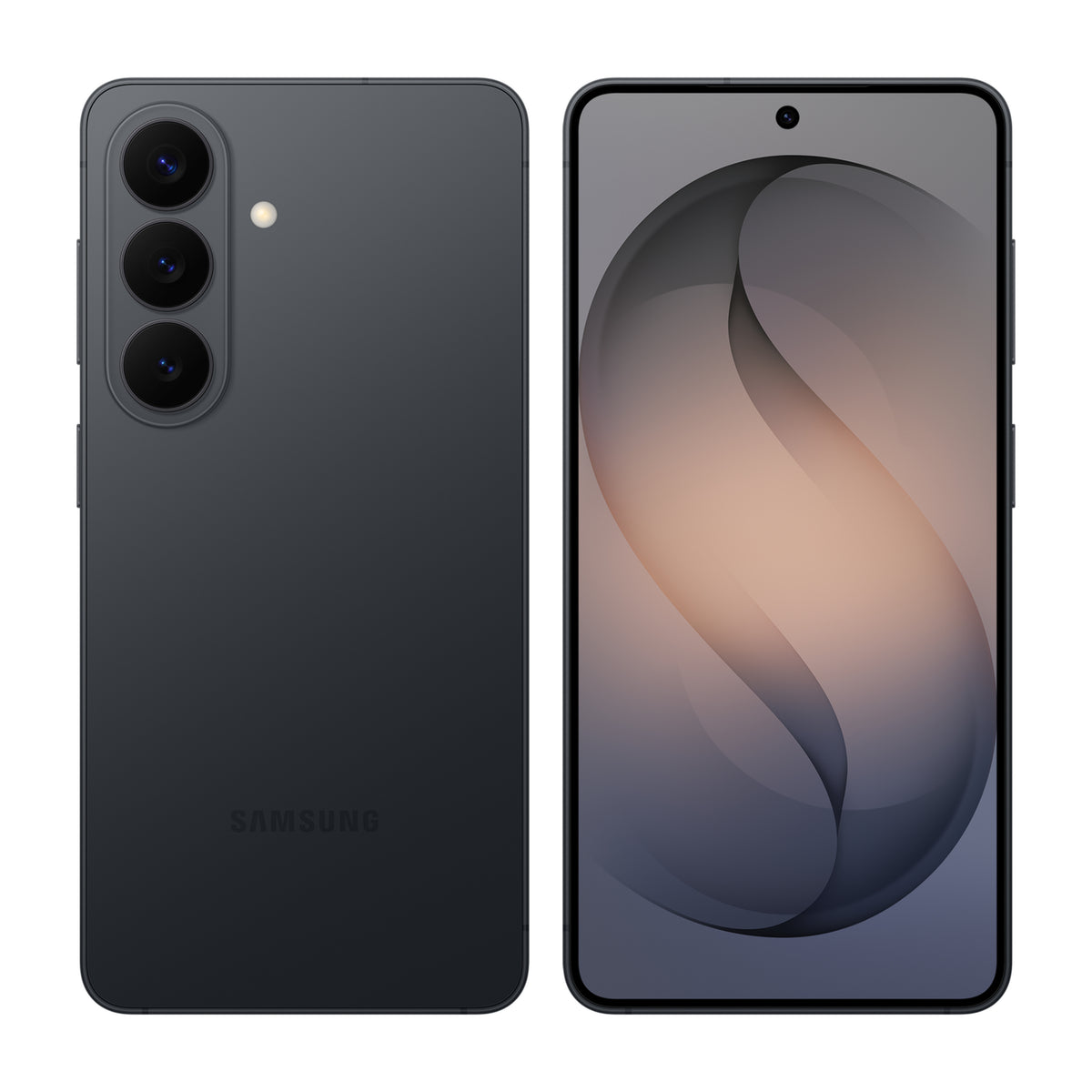 Samsung Galaxy S26 in Black, front and back view